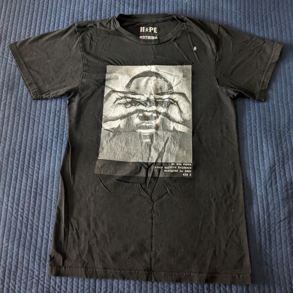 Hype Means Nothing Vintage Small Black Made in France Biggie Smalls Y2k 102024